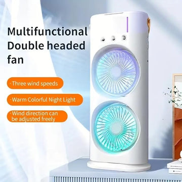 Double-head Powerful Air Cooler (With Remote)
