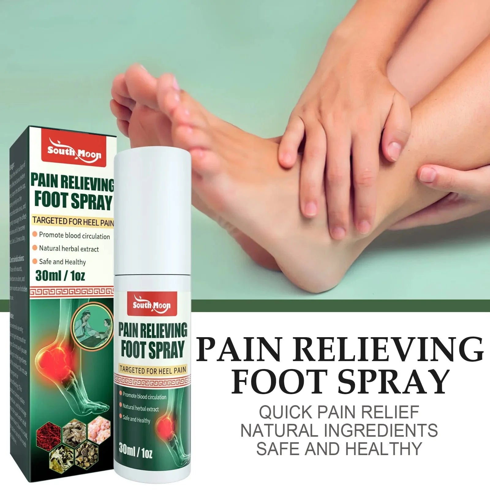 Heel & Joint Pain Relieving Spray (Buy 1 Get 1 Free)